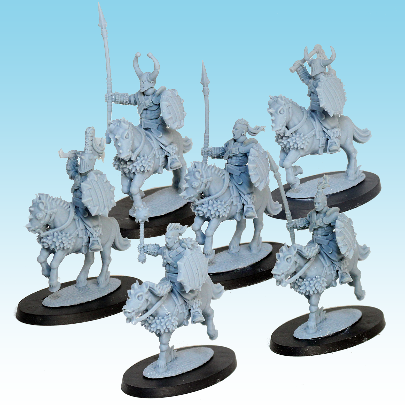 Barbarian Cavalry, Chaos - MoM Miniatures