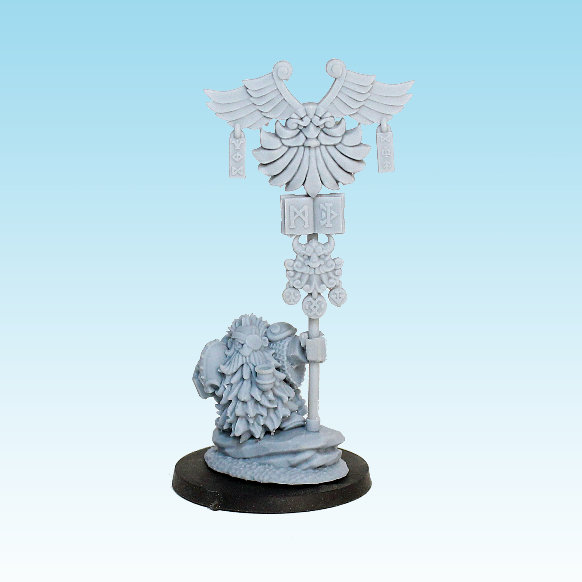 Dwarf Battle Banner, Dwarves- MoM Miniatures