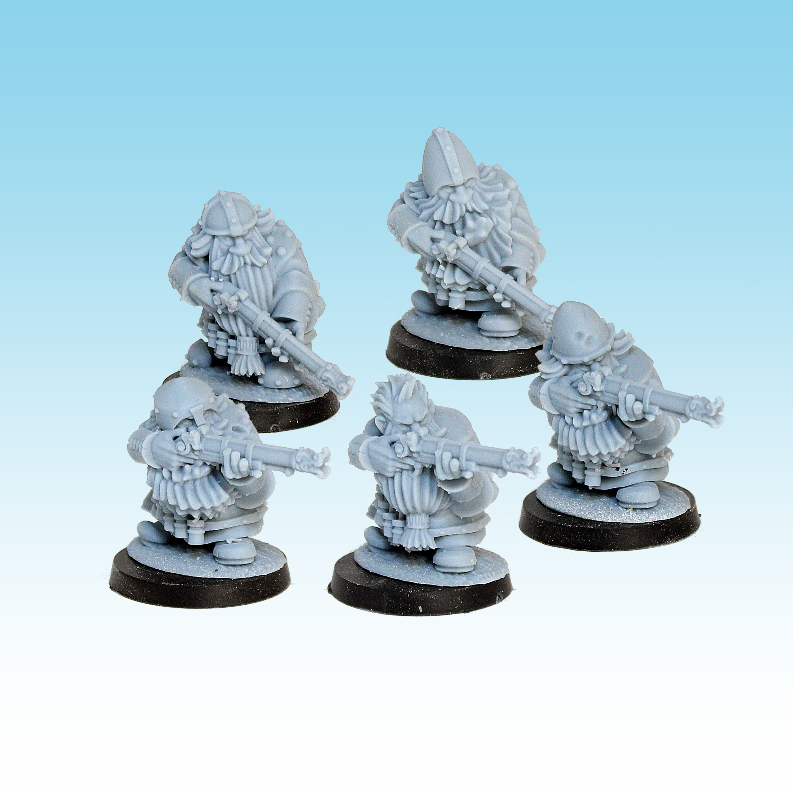 Dwarves with Arquebuses, Dwarves - MoM Miniatures