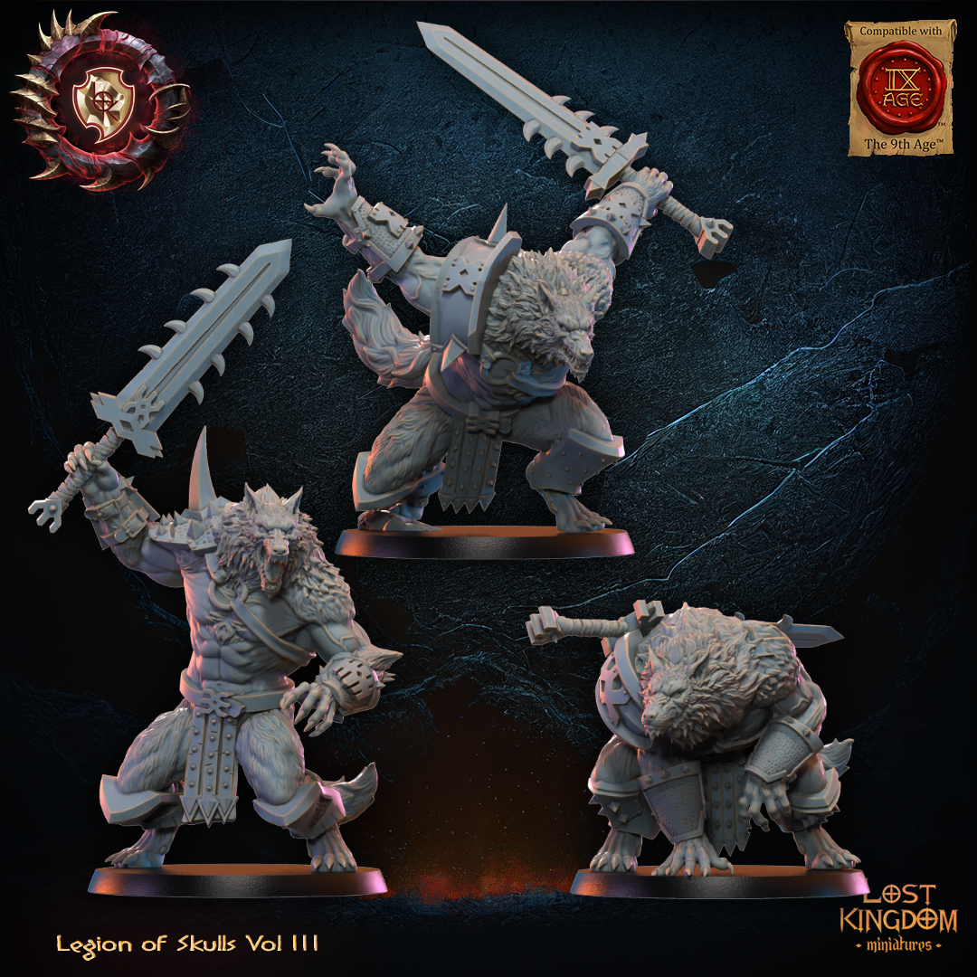 Bloodfang Lycans including Command Group, Legion of Skulls, Lost Kingdom