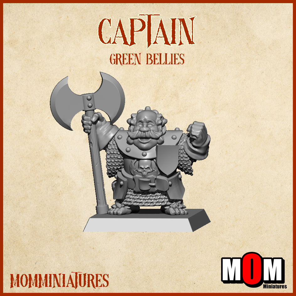 Captain 1, Green Bellies - MoM Miniatures