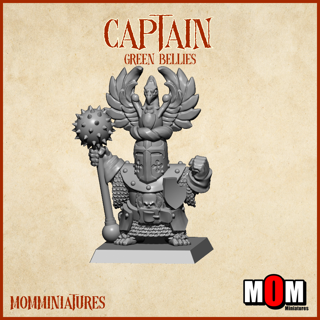 Captain 2, Green Bellies - MoM Miniatures