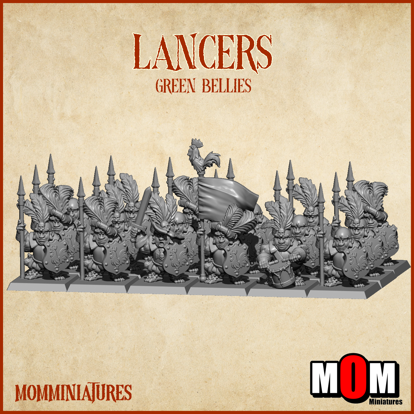 Lancers , Green Bellies - MoM Miniatures