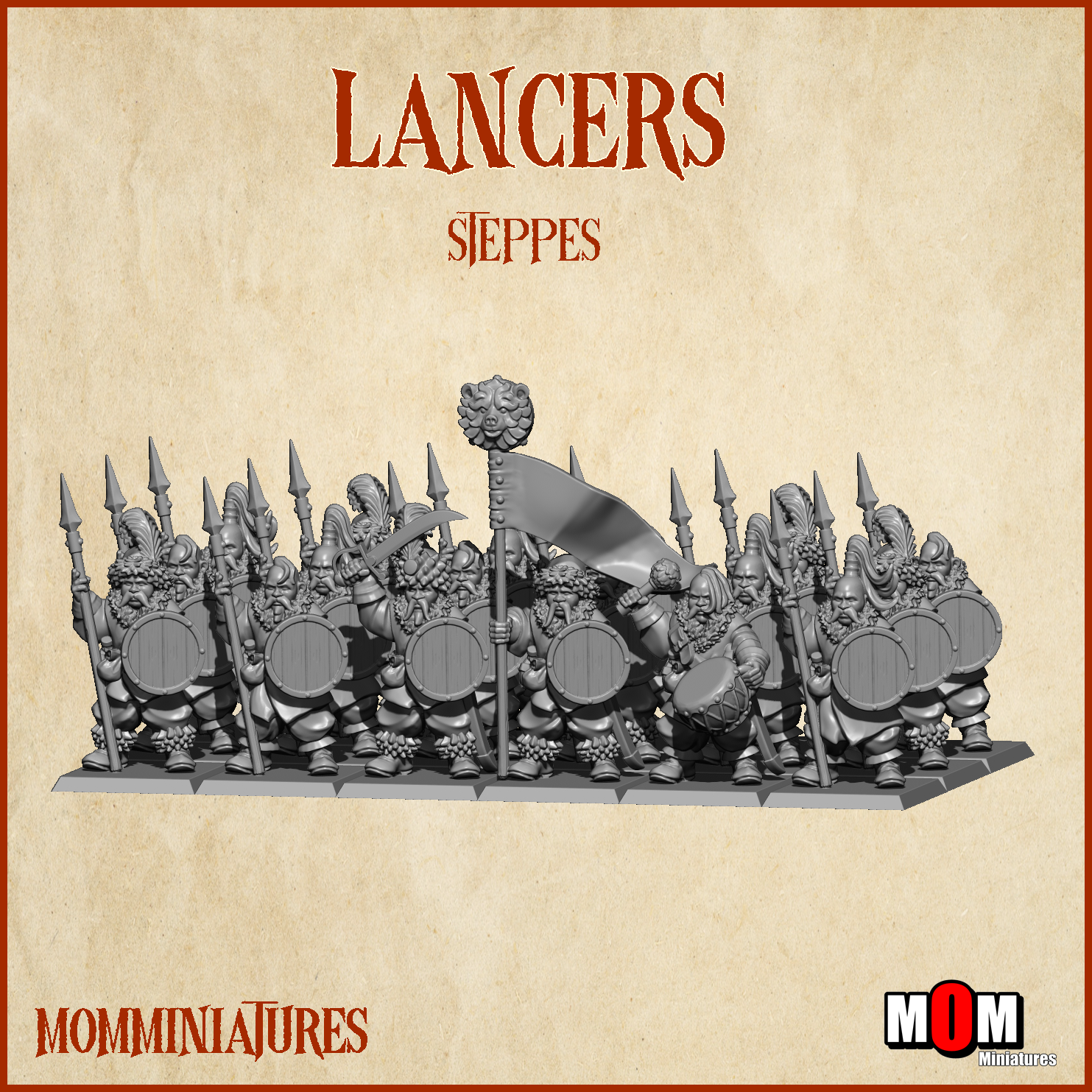 Lancers, Steppes - MoM Miniatures