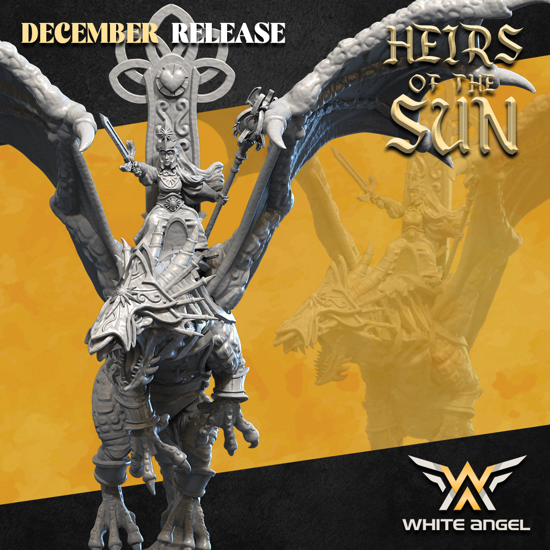 High Priestess Dragon, Heirs of the Sun- White Angel Miniatures