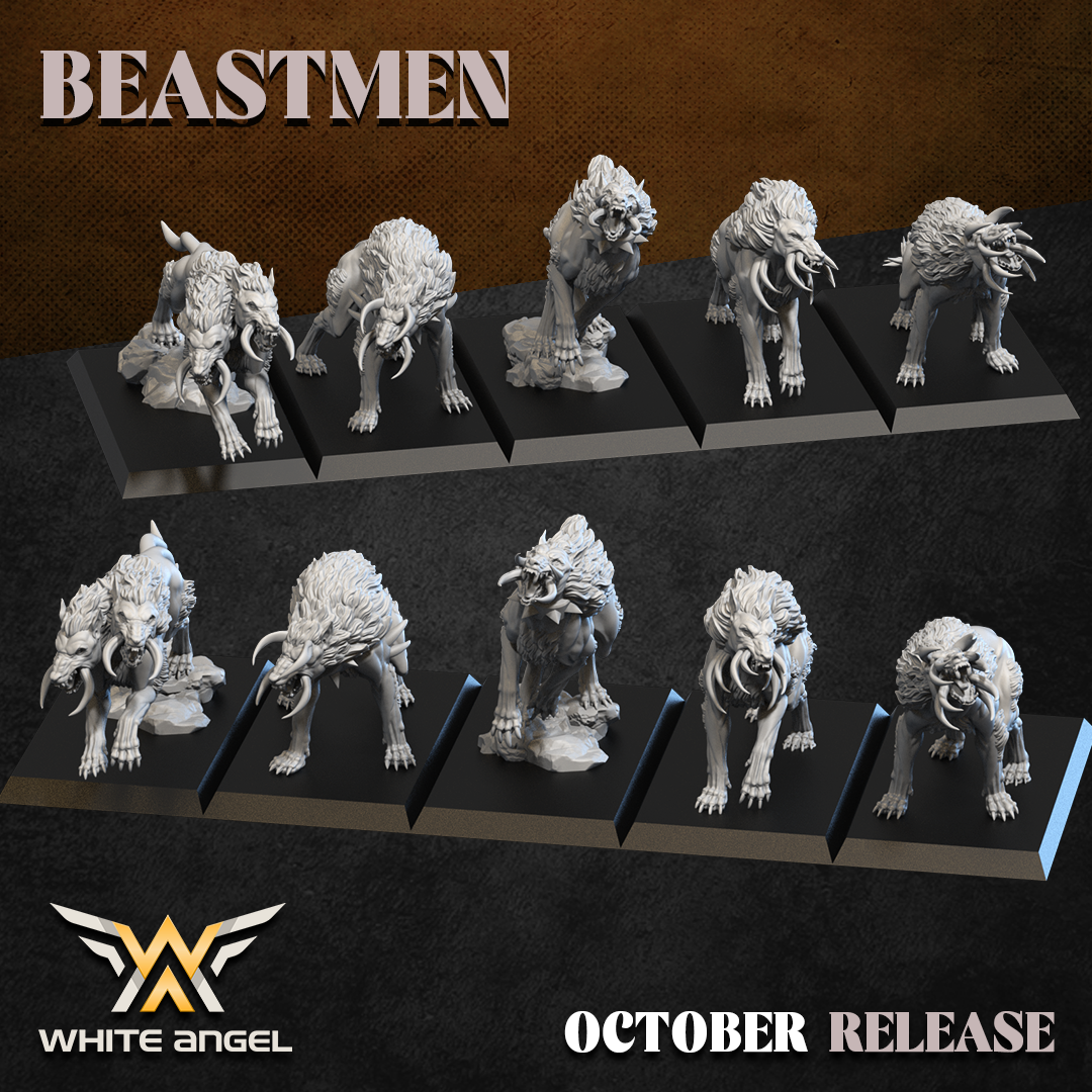 Beast Thing Wolf, Beastmen - White Angel Miniatures