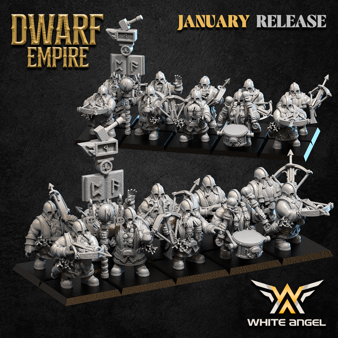 Crossbowdwarf, Dwarf Empire, White Angel Miniatures
