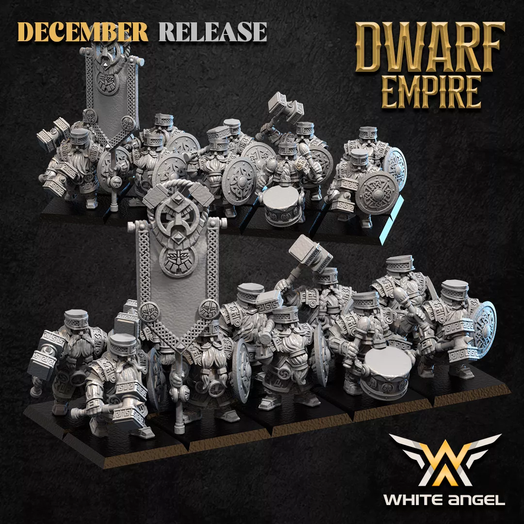 Elite Iron Unit – Dwarf Empire – White Angel Miniatures