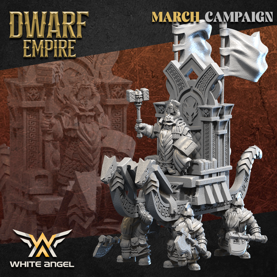 Dwarf Emperor, Dwarf Empire - White Angel Miniatures
