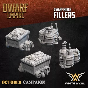 Dwarf Miner Unit FIller, Dwarf Empire - White Angel Miniatures