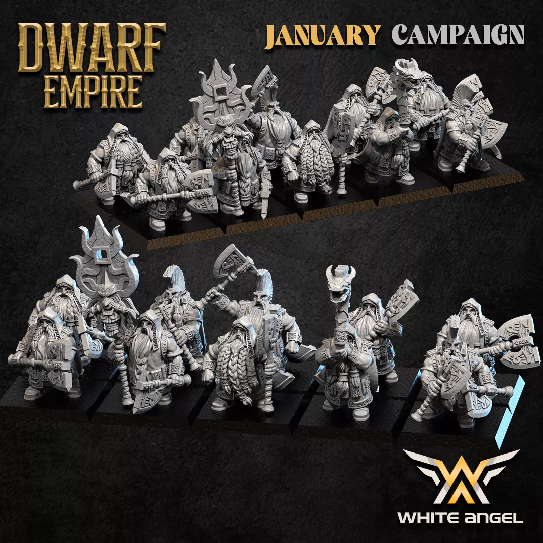 Dwarf Priest Killer Unit – Dwarf Empire – White Angel Miniatures