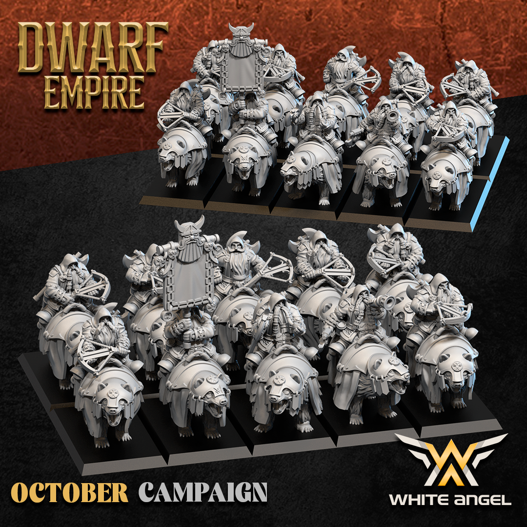 Dwarf Ranger Bear, Dwarf Empire - White Angel Miniatures