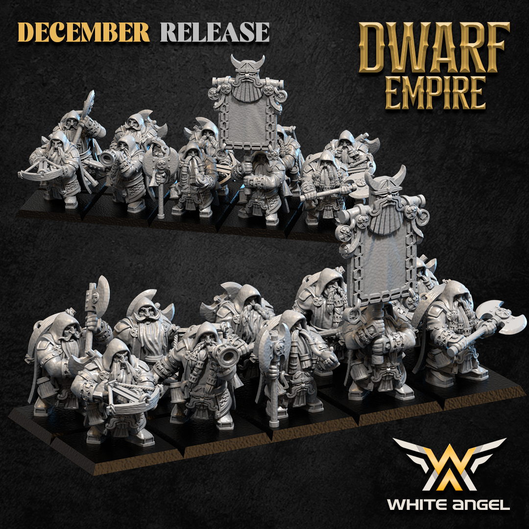 Dwarf Ranger, Dwarf Empire, White Angel Miniatures