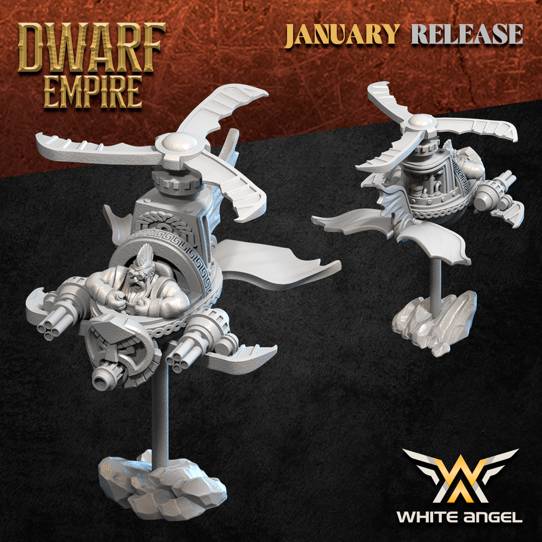 Dwarf Gyro, Dwarf Empire - White Angel Miniatures