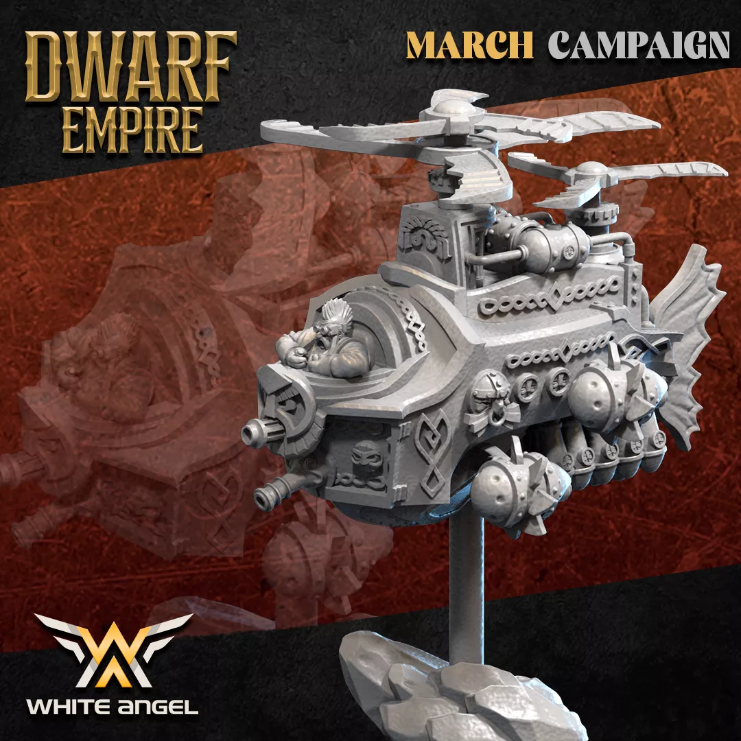 Dwarf Iron Gyro, Dwarf Empire - White Angel Miniatures