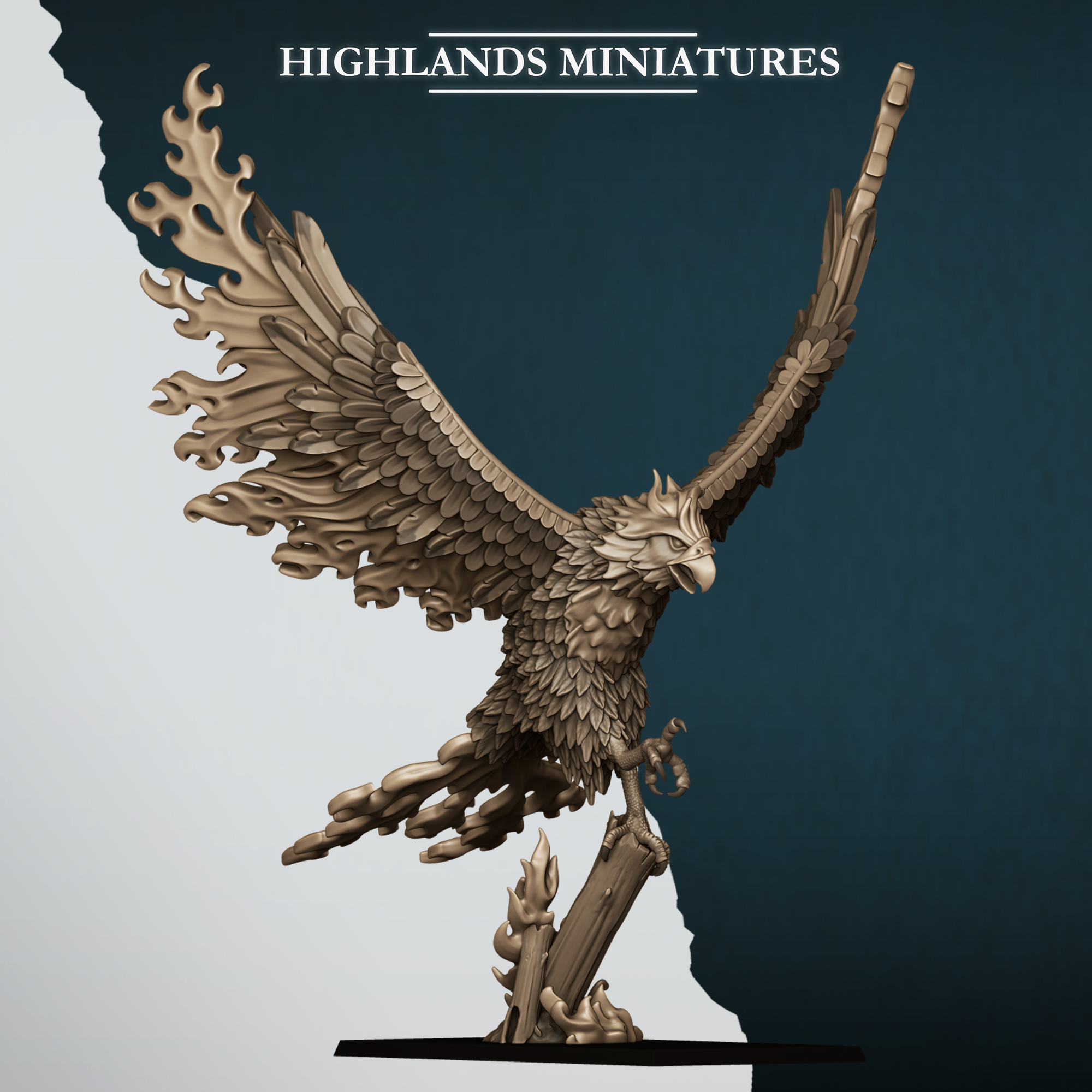 Fire Phoenix, Aegean Elves - Highlands Miniatures