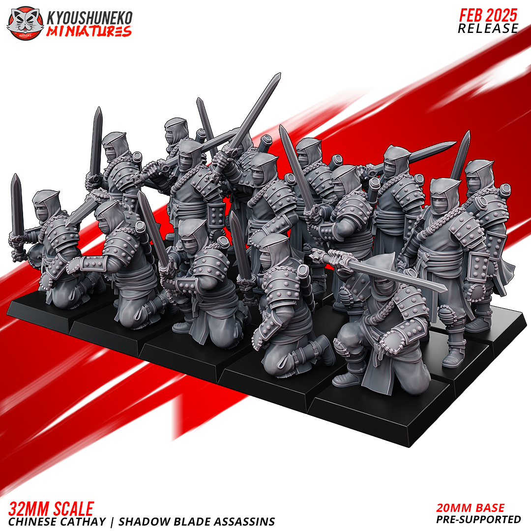 Shadow Blade Assassins, Chinese Cathay, Kyoushuneko Miniatures