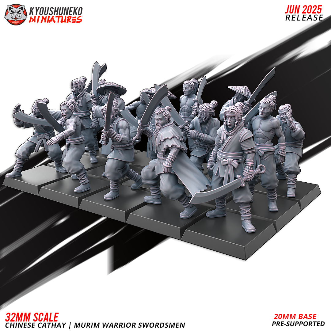 Murim Swordsmen, Chinese Cathay, Kyoushuneko Miniatures