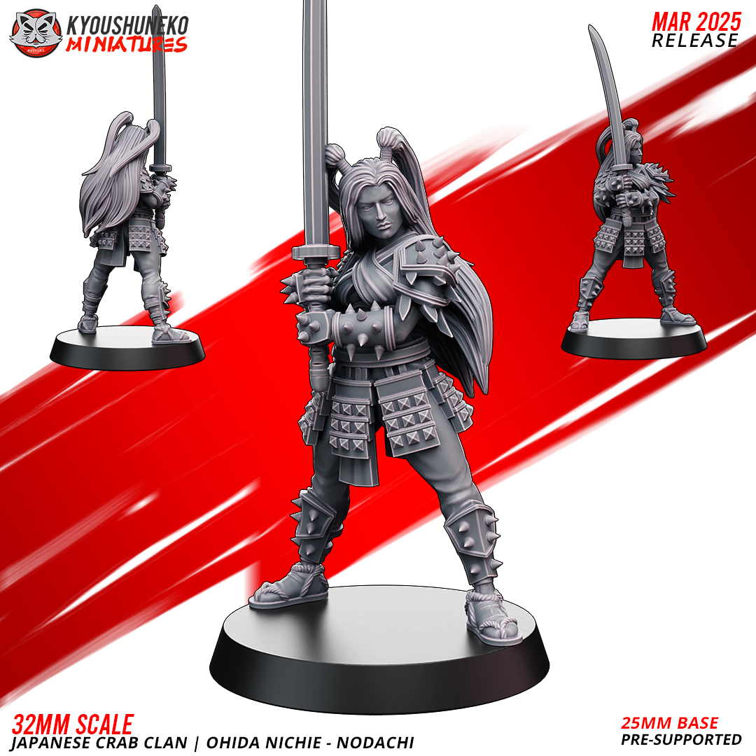 Ohida Nichie - Nodachi, Japanese Crab Clan, Kyoushuneko Miniatures