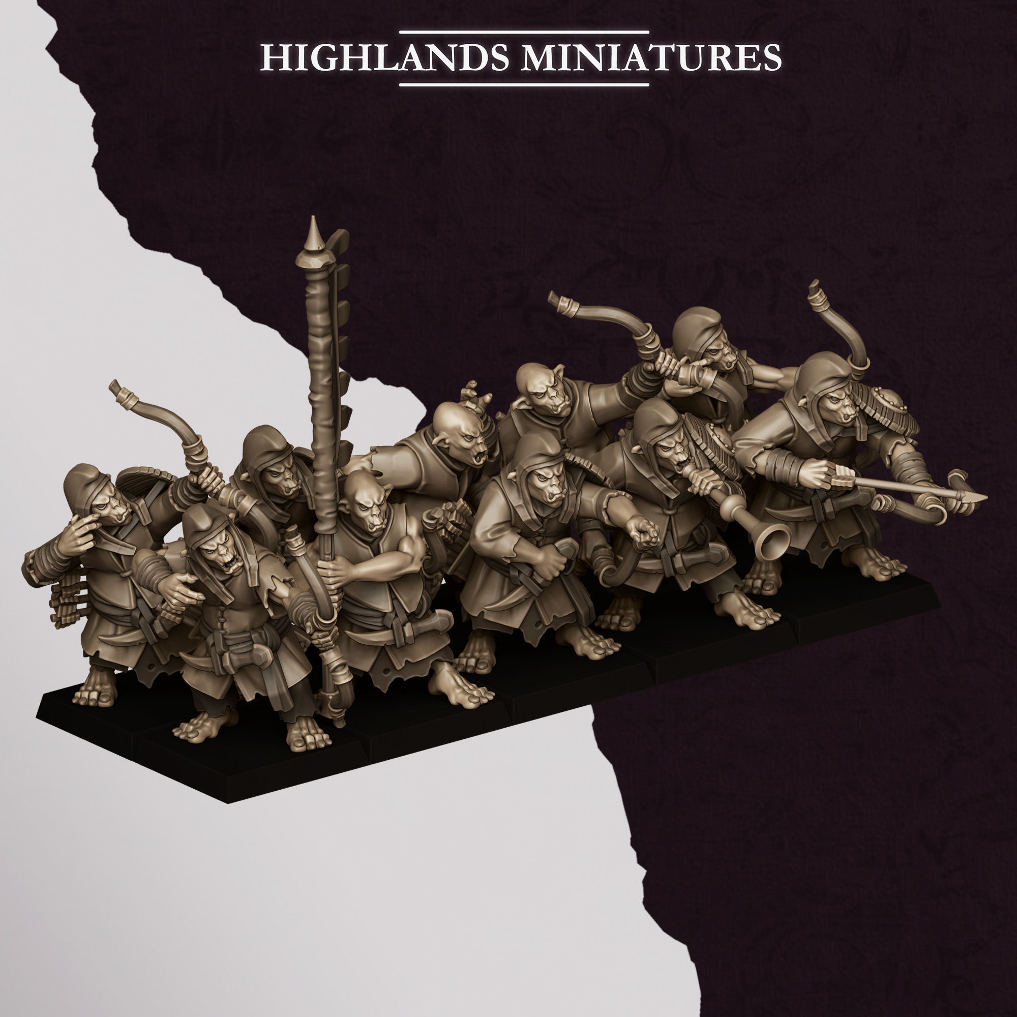 Hobgoblin Archers, Sons of Marduk- Highlands Miniatures