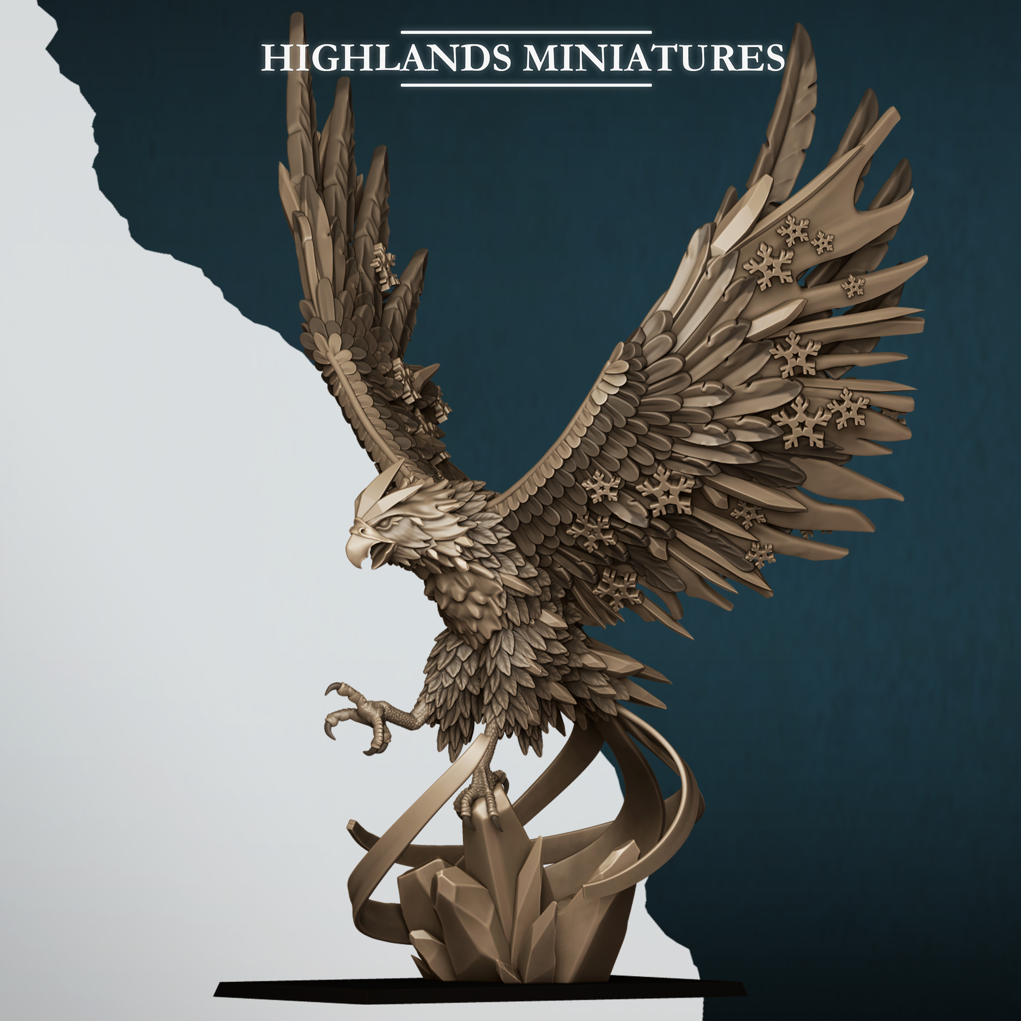 Ice Phoenix, Aegean Elves - Highlands Miniatures