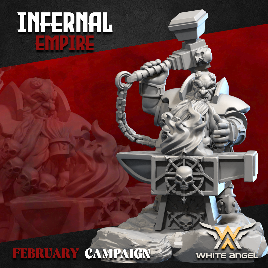 Infernal Blacksmith, Infernal Empire - White Angel Miniatures