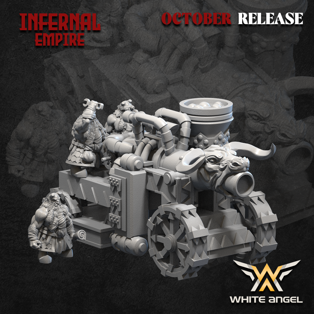 Infernal Cannon, Infernal Empire - White Angel Miniatures