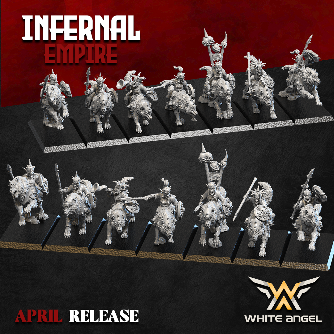 Infernal Goblin Wolf Arrow, Infernal Empire - White Angel Miniatures