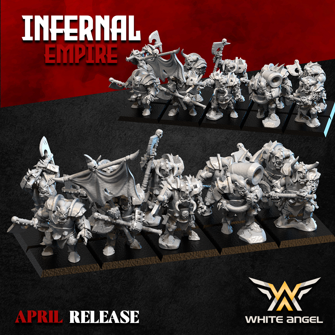 Infernal Heavy Orc, Infernal Empire, White Angel Miniatures