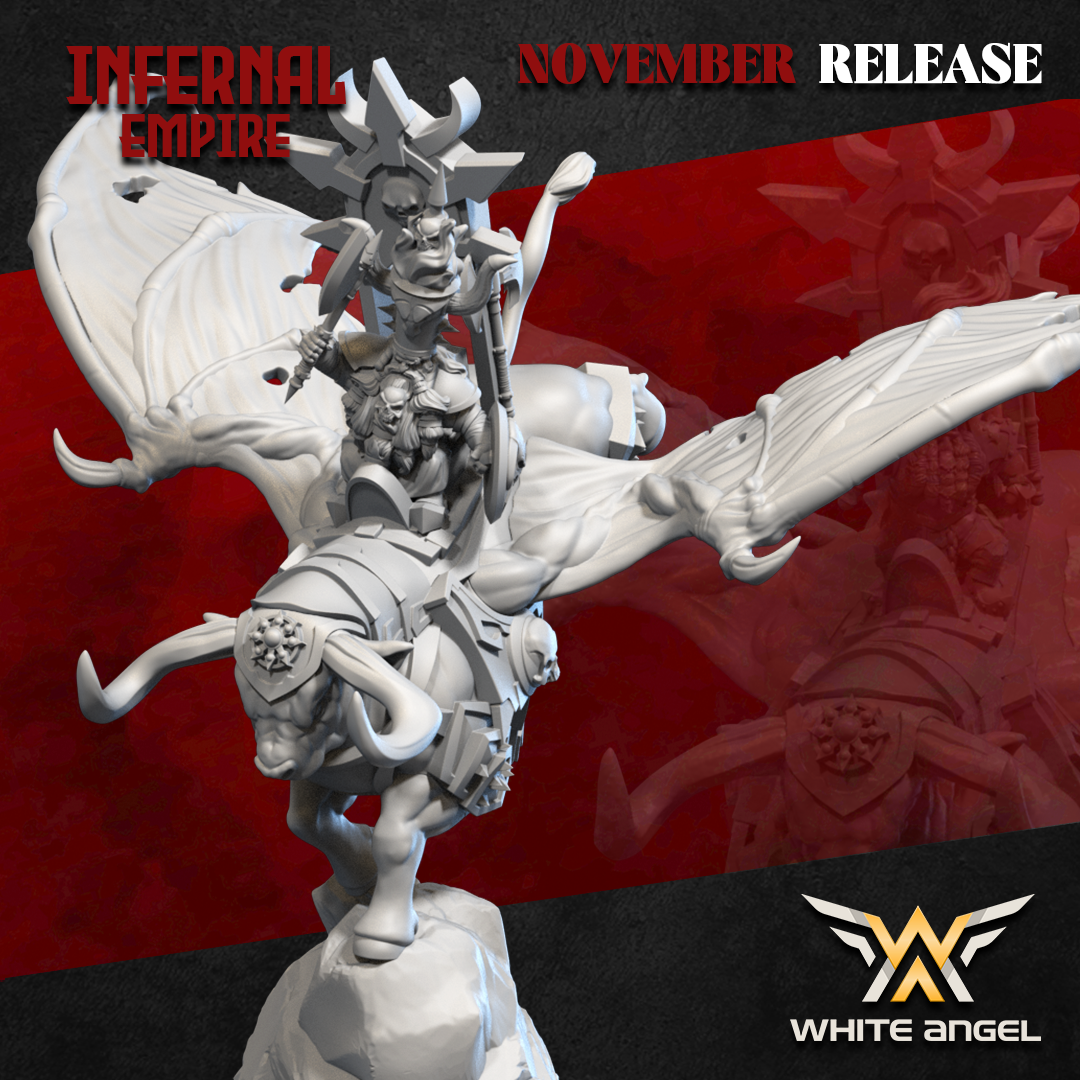 Infernal Commander Bull, Infernal Empire - White Angel Miniatures