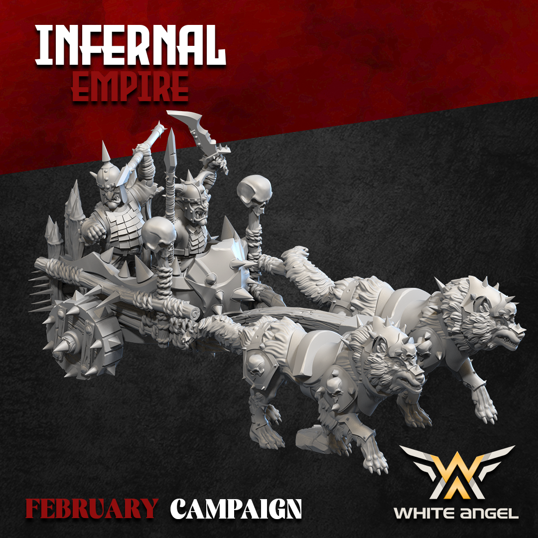 Infernal Goblin Chariot, Infernal Empire - White Angel Miniatures