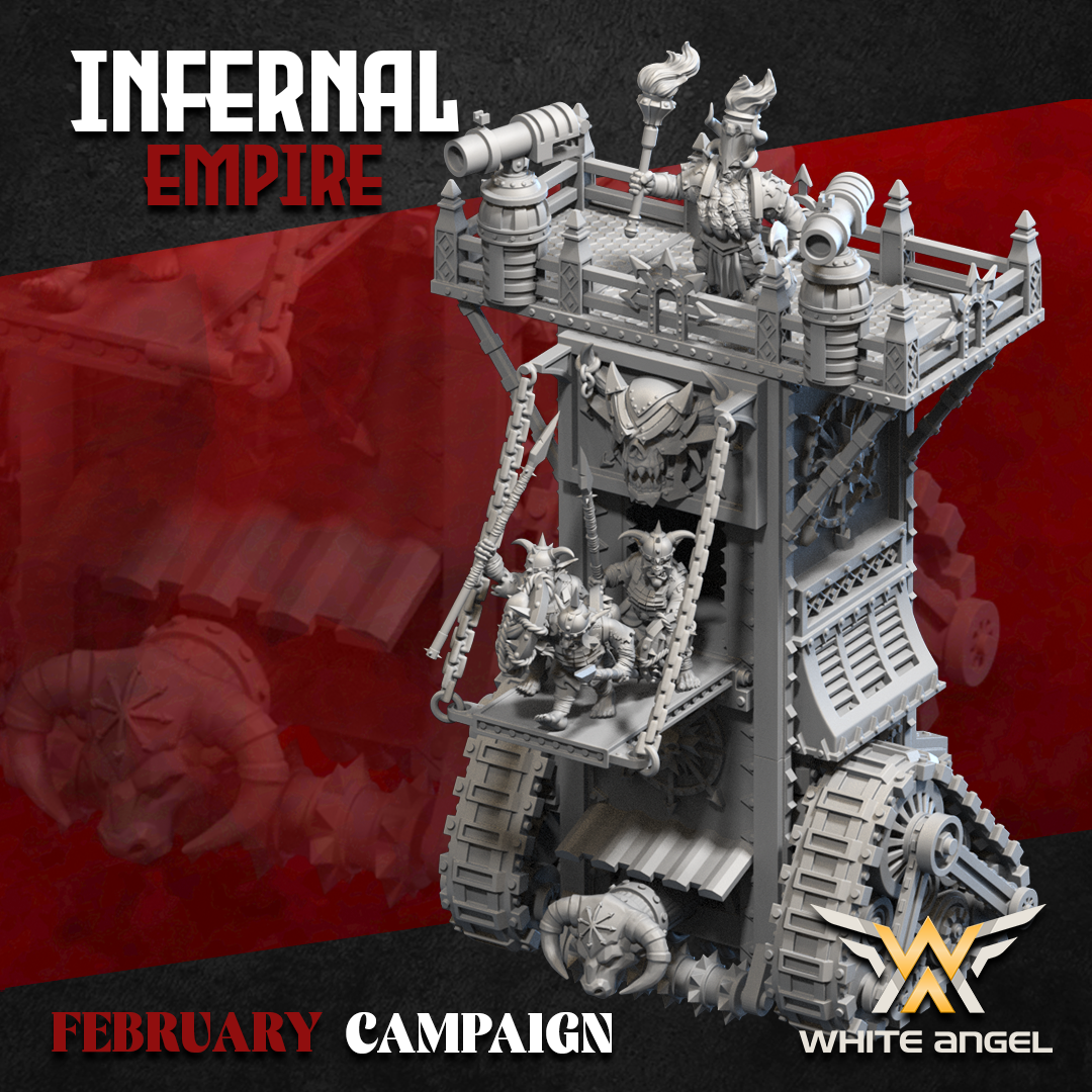 Infernal Siege Tower, Infernal Empire - White Angel Miniatures