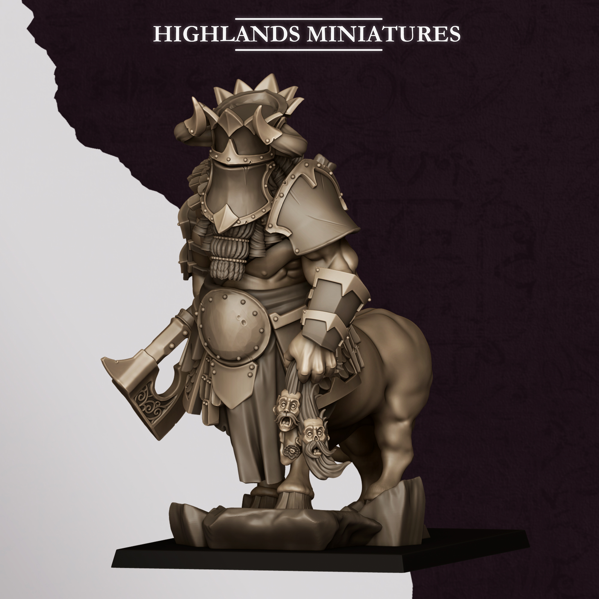 Kusarikku, Great Marduk Minotaur, Sons of Marduk- Highlands Miniatures