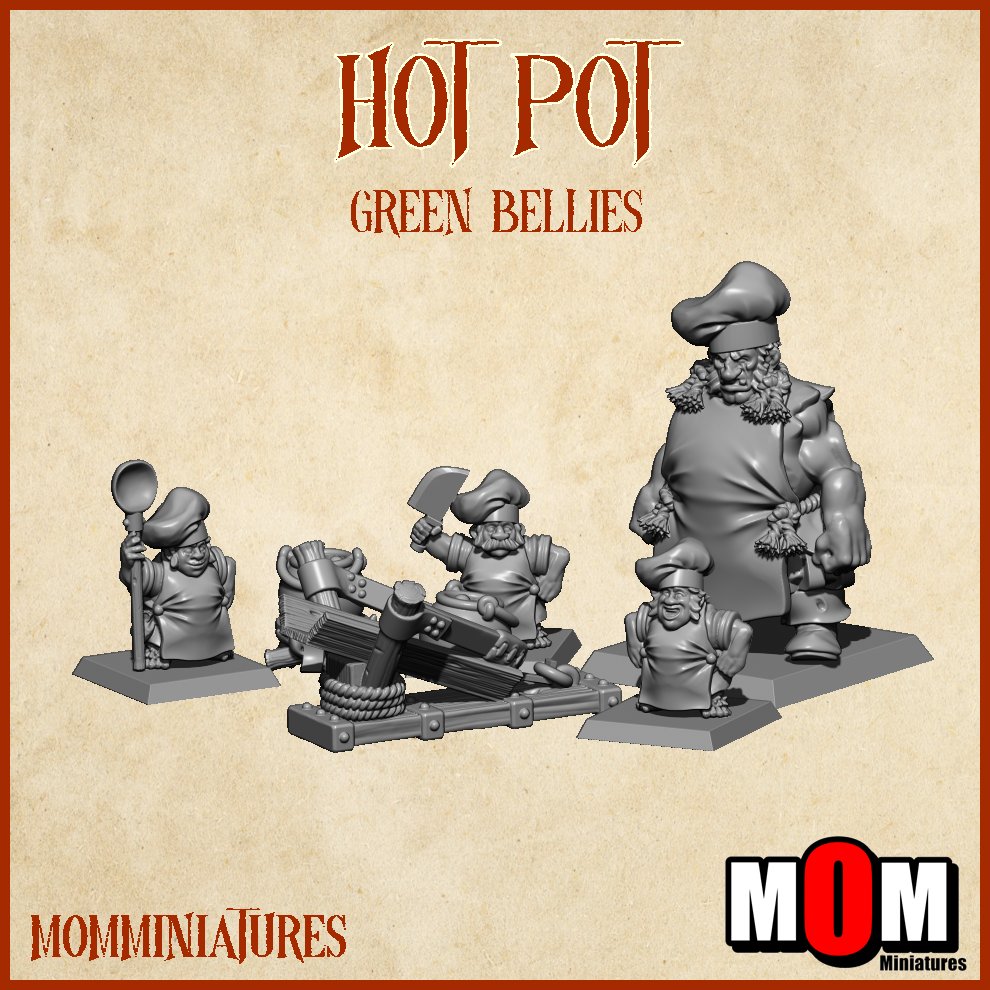 Hot Pot, Green Bellies- MoM Miniatures