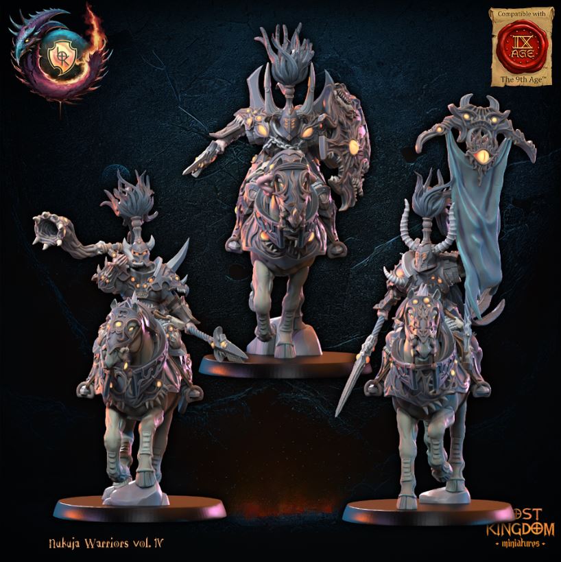 Nukuja Knights Unit including Command Group , Nukuja Warriors, Lost Kingdom