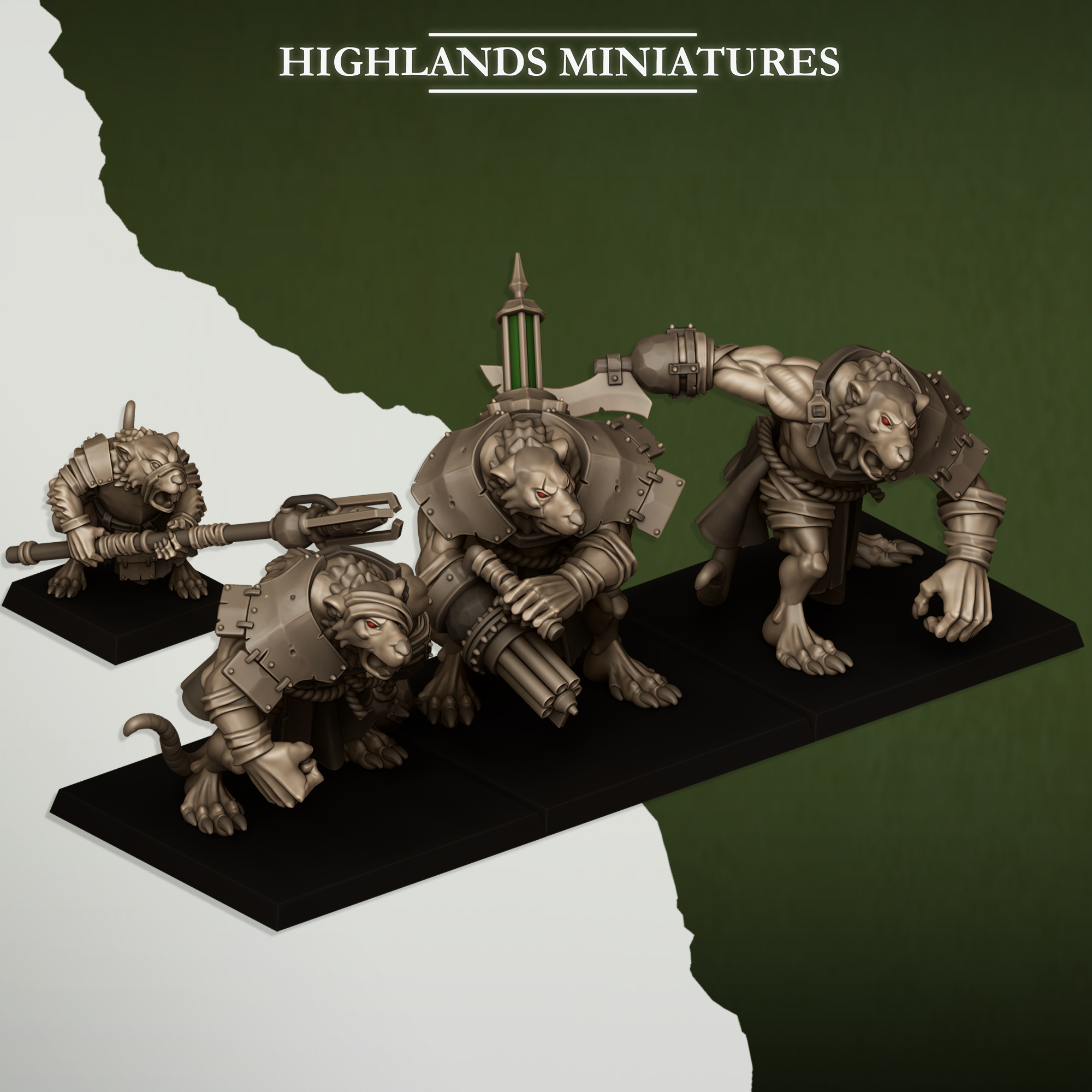 Ratgor and Ratgor Master, Sewer Vermin - Highlands Miniatures