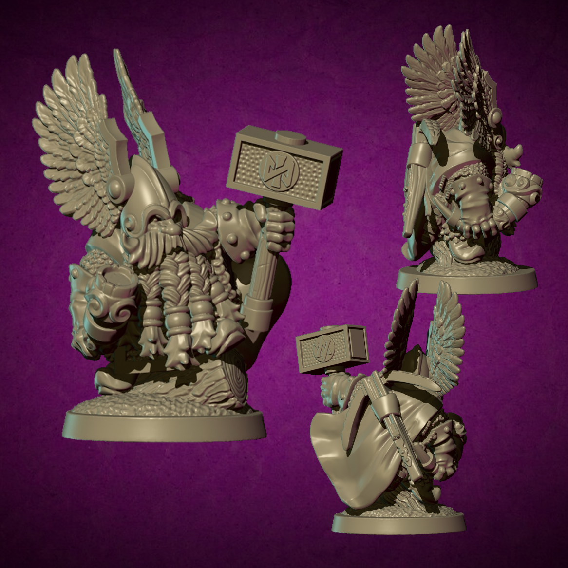Hunter King, Dwarves- MoM Miniatures