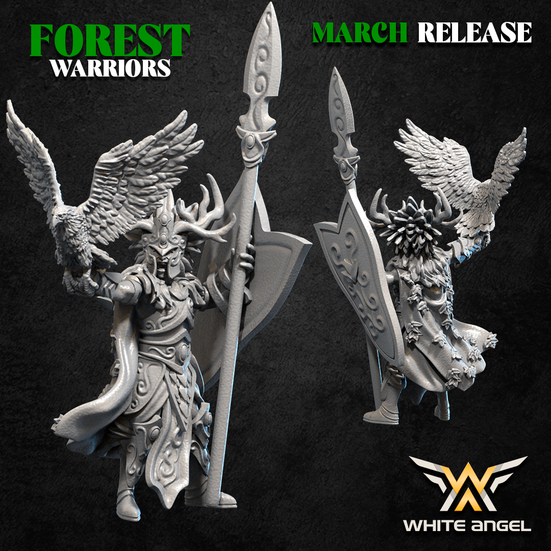 Lord of the Forest Dragon, Forest Warriors - White Angel Miniatures - Image 2