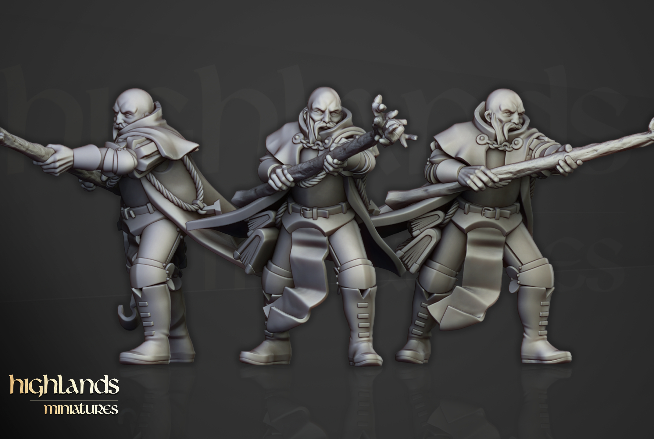 Battle Mage on Foot, Sunland- Highlands Miniatures