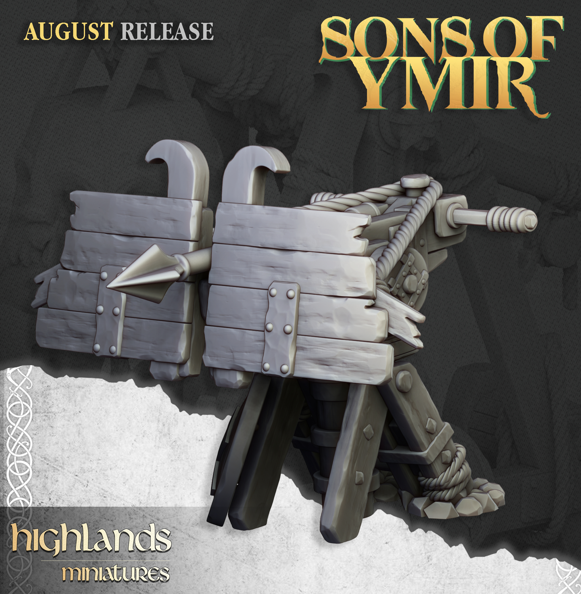 Dwarf Ballista, Sons of Ymir- Highlands Miniatures - Image 5