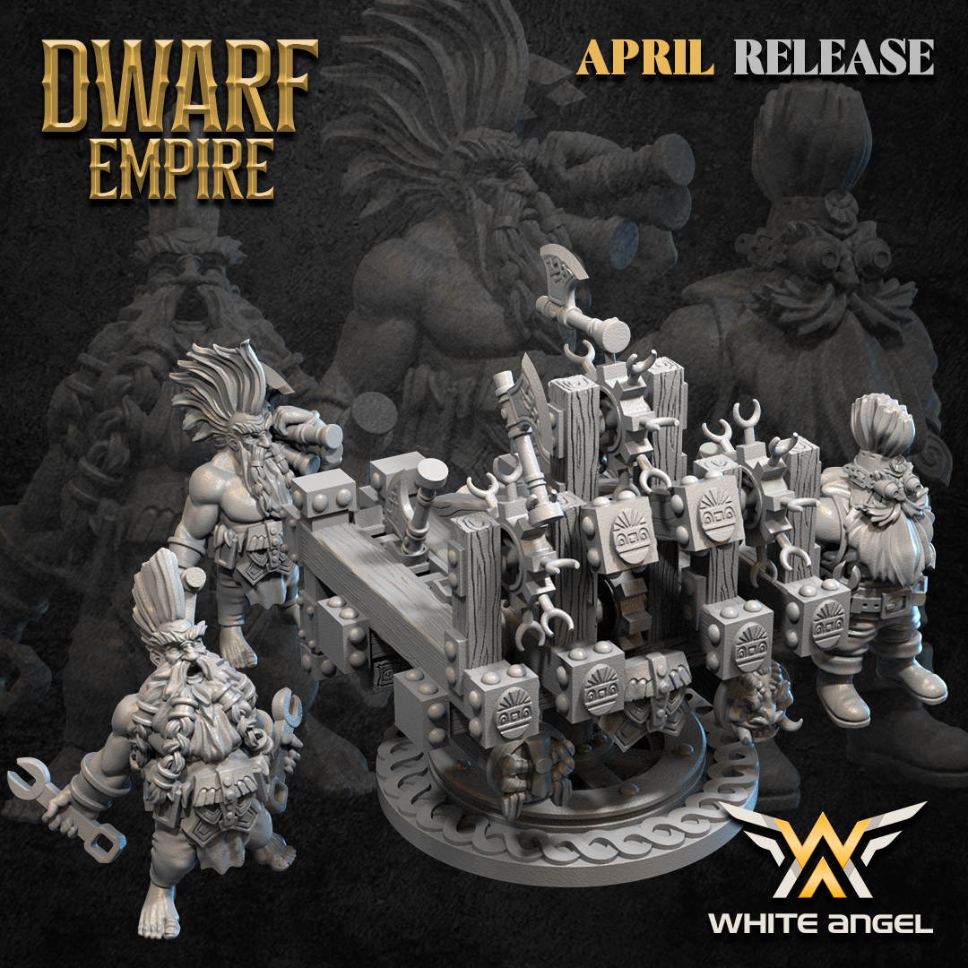 Dwarf Axe Machine, Dwarf Empire - White Angel Miniatures