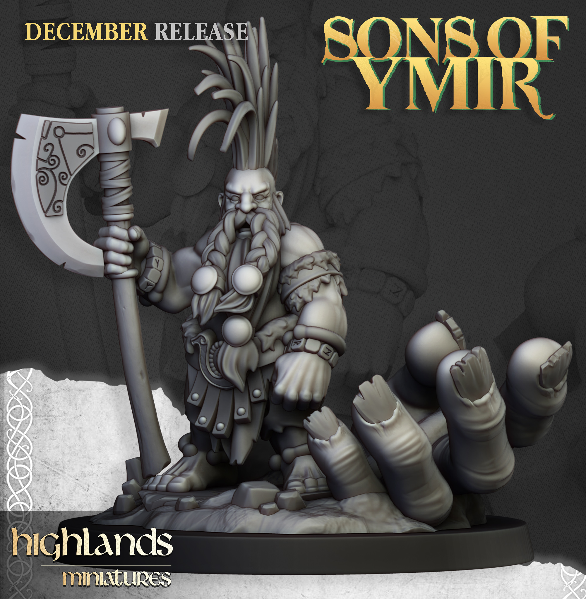 Dwarf Giantseeker, Sons of Ymir- Highlands Miniatures