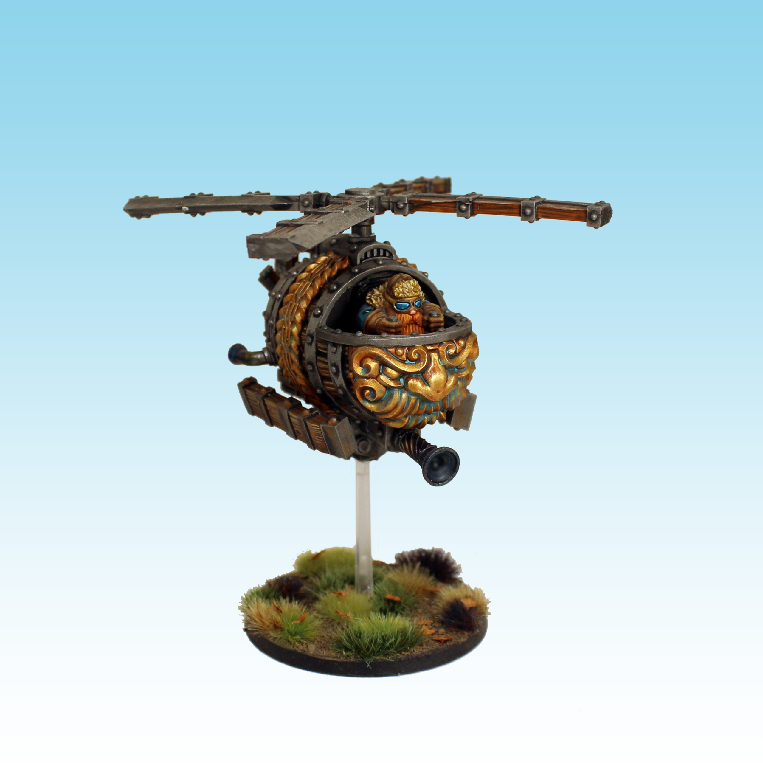 Flying Barrel, Dwarves - MoM Miniatures
