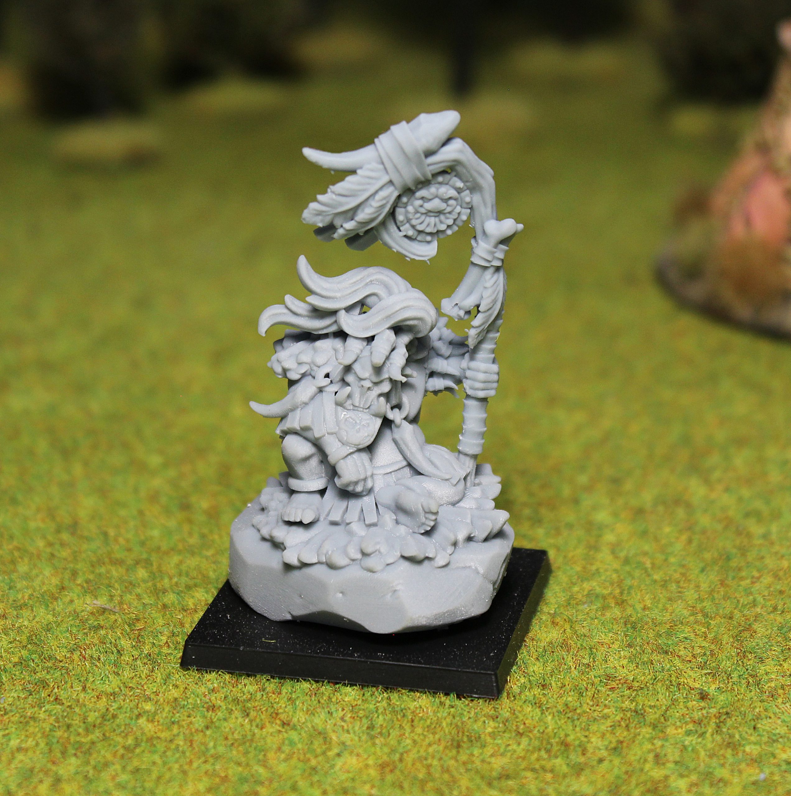 Wild Orc Shaman 2, Orcs and Goblins - MoM Miniatures