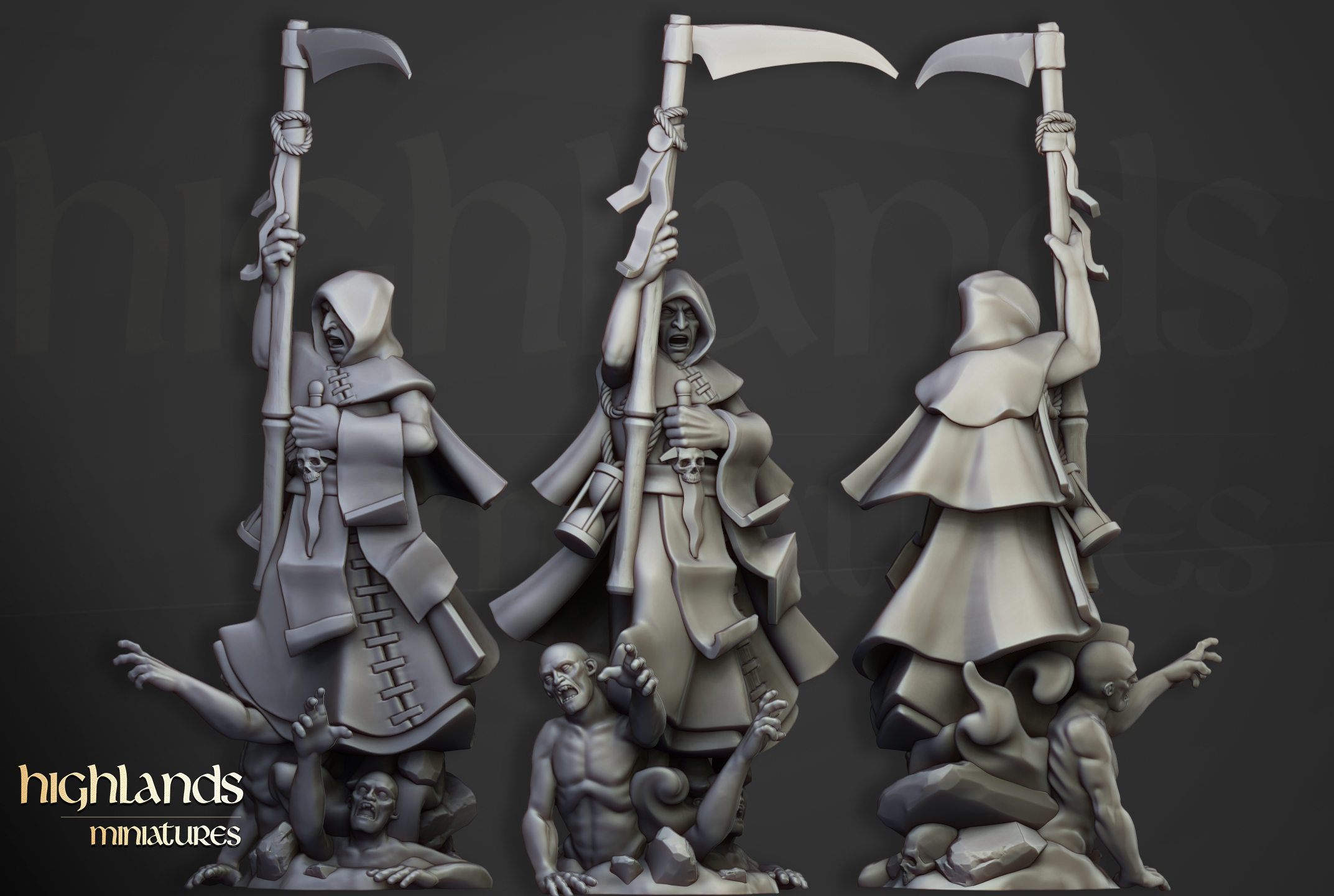 Mage of Necromancy, Sunland- Highlands Miniatures