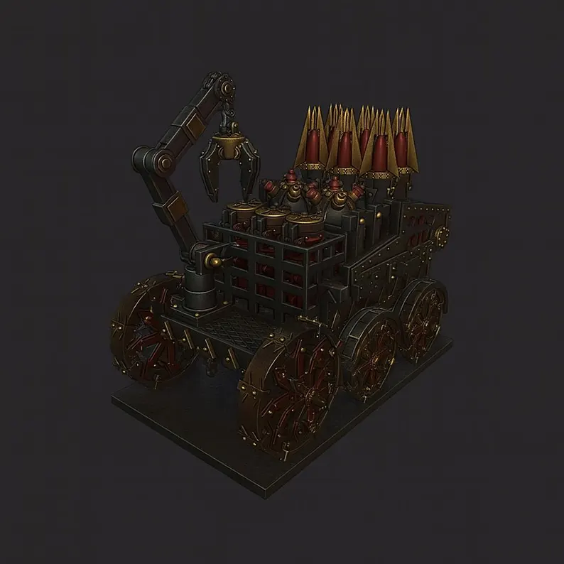 Meshymesh Evil Dwarf Baggage Train