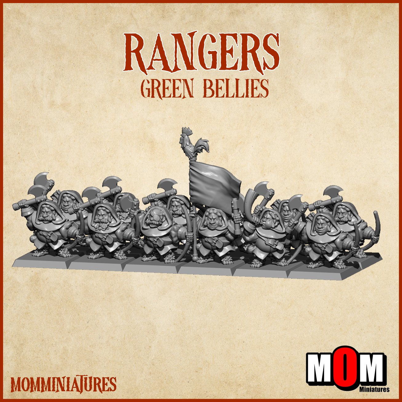 Rangers, Green Bellies - MoM Miniatures