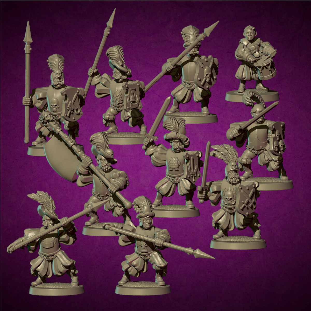 Swordsmen, Bornland - MoM Miniatures