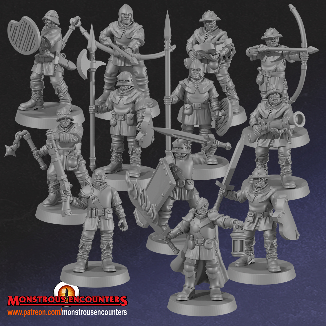 Town Guard Warband Bundle- Monstrous Encounters