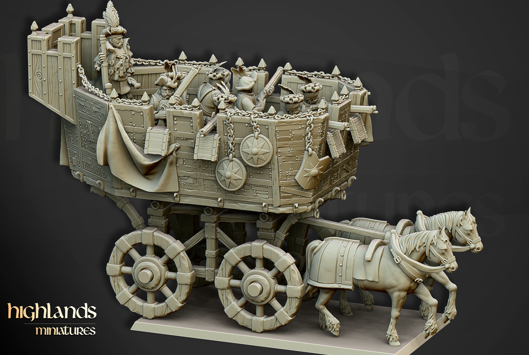 The Wittemberg Wagon, Sunland- Highlands Miniatures